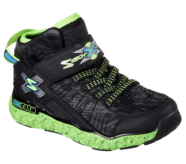 Skechers Boys Skech-X: Cosmic Foam Black/Lime