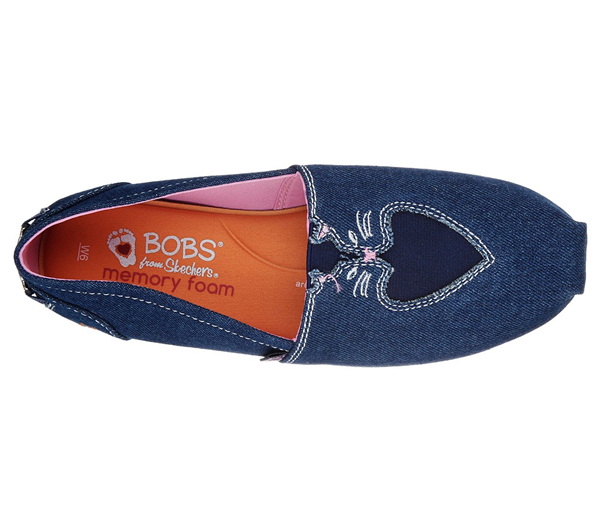Skechers Women Bobs Plush - Catnip Cuddle Denim