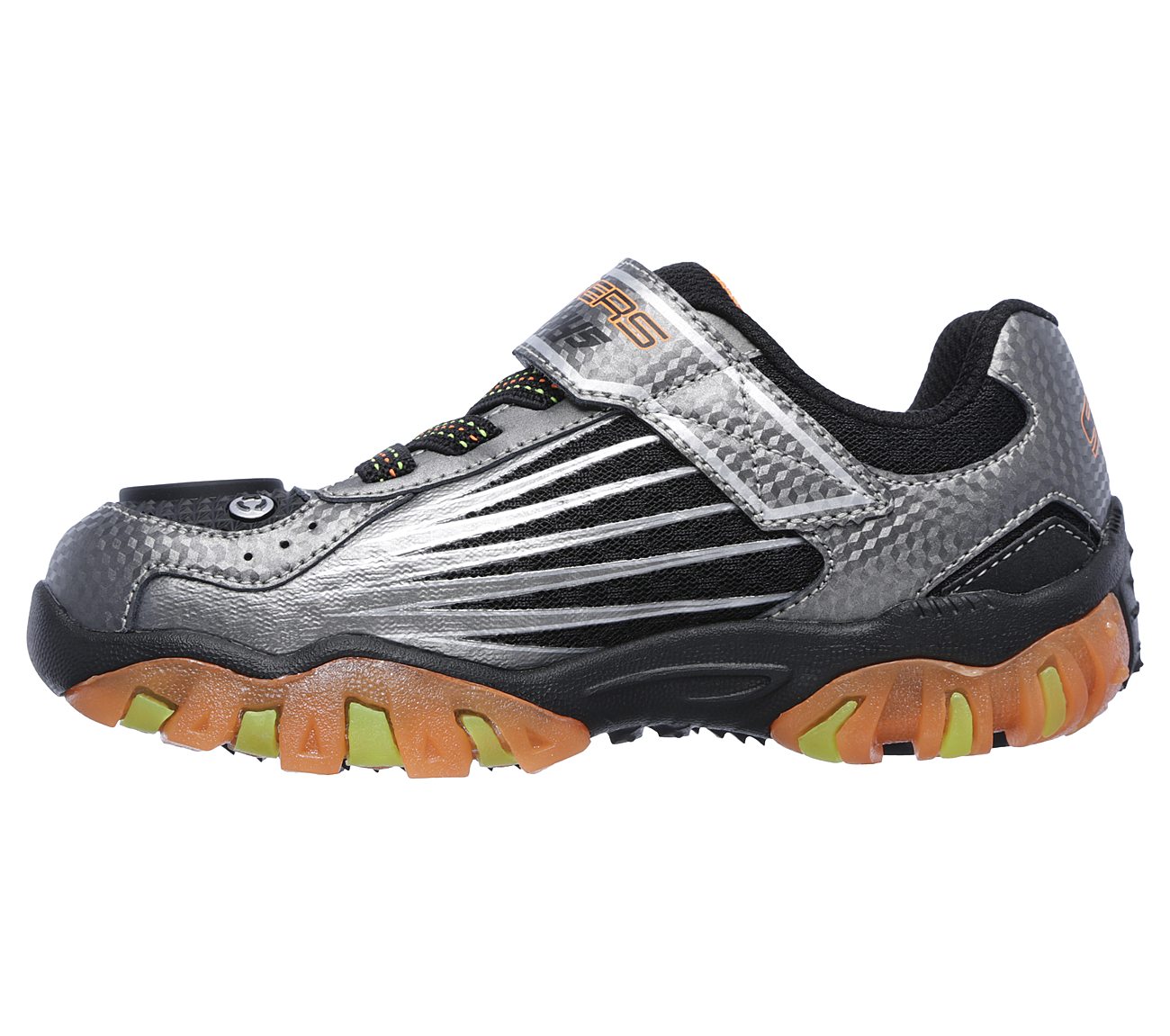 Skechers Boys Lights: Street Lightz 2.0 - Skech Rayz Gunmetal/Orange