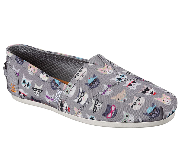 Skechers Women Bobs Plush - Kitty Smarts Gray