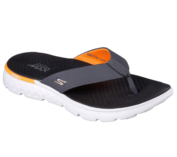Skechers Men Sandals: On the GO - Shore Charcoal/Orange