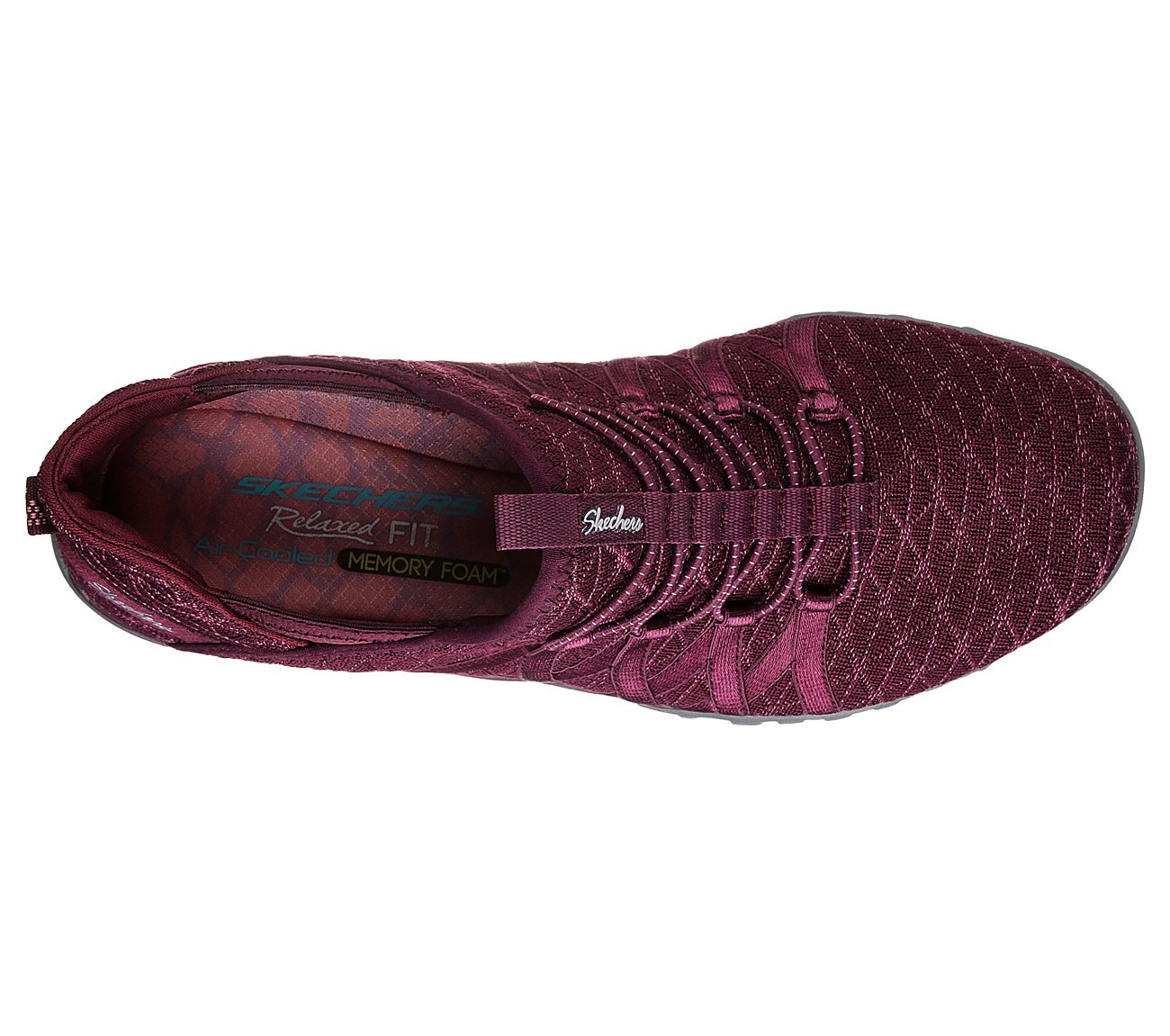 Skechers Women Relaxed Fit: Breathe Easy - Viva-City Burgundy