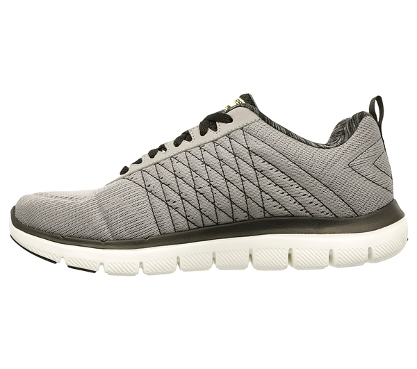 Skechers Men Flex Advantage 2.0 - The Happs Light Gray/Black