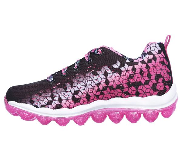 Skechers Girls Skech-Air - Fade Fly Black/Hot Pink