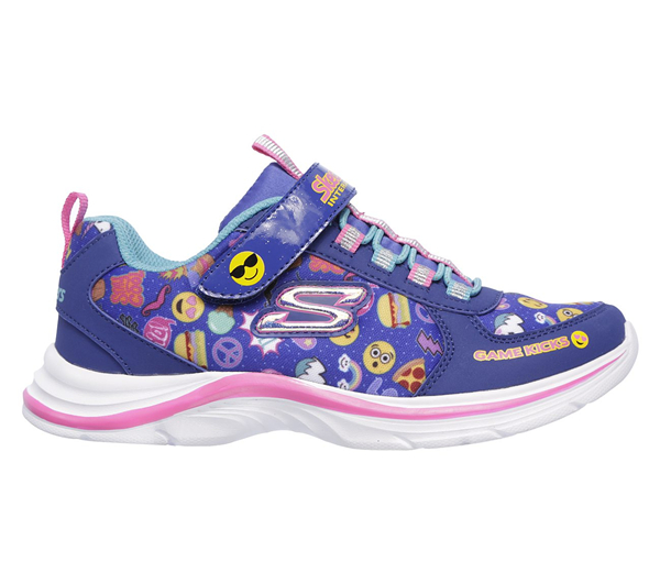 Skechers Girls Game Kicks: Swift Kicks - Emoti Match Black/Multi