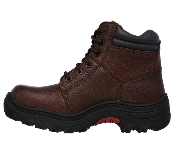 Skechers Women Work: Relaxed Fit Burgin - Taney Comp Toe Dark Brown