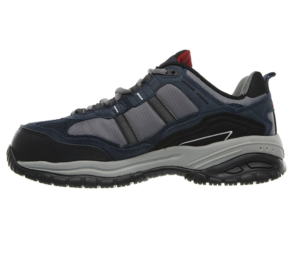 Skechers Men Work: Relaxed Fit - Soft Stride - Grinnell Comp Navy/Gray
