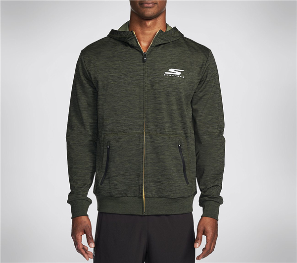 Skechers Men Elevation Zip Jacket Green