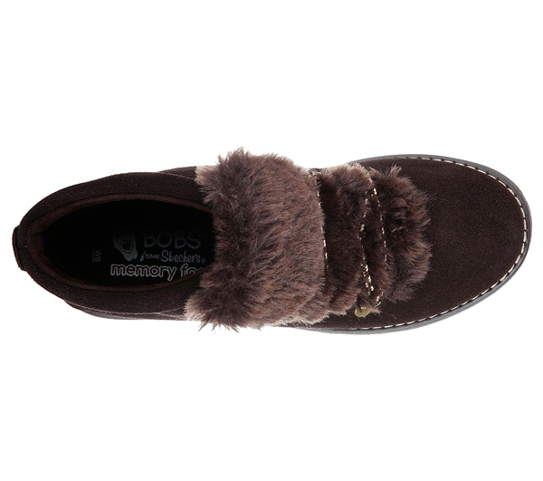 Skechers Women Bobs Alpine - Fur-Eva Chocolate