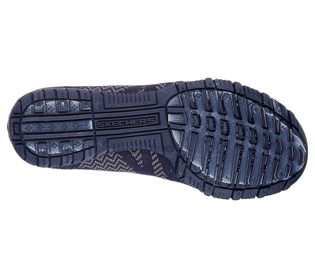 Skechers Women Relaxed Fit: Bikers - Get With Knit Navy