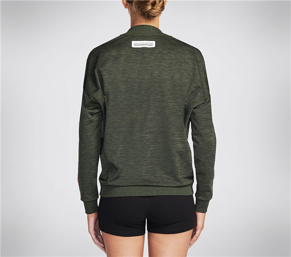 Skechers Women Canyon V-Neck Sweat Shirt Green