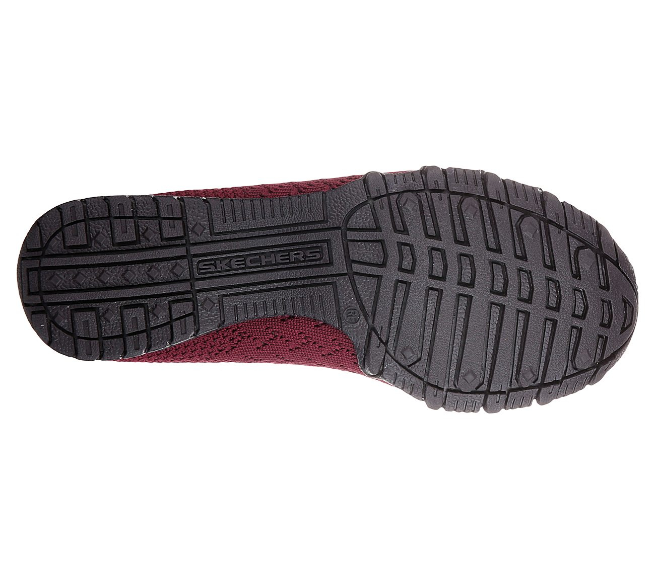 Skechers Women Relaxed Fit: Bikers - Witty Knit Burgundy