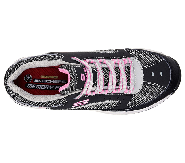 Skechers Women Work: Biscoe Black/Gray