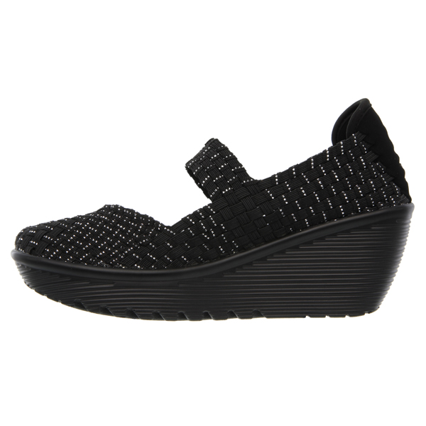 Skechers Women Parallel - Weave it be Black/Silver