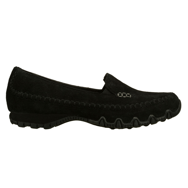 Skechers Women Relaxed Fit: Bikers - Pedestrian Black