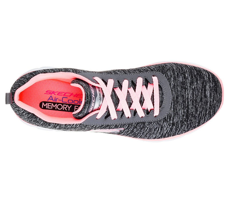 Skechers Women Flex Appeal 2.0 Black/Coral