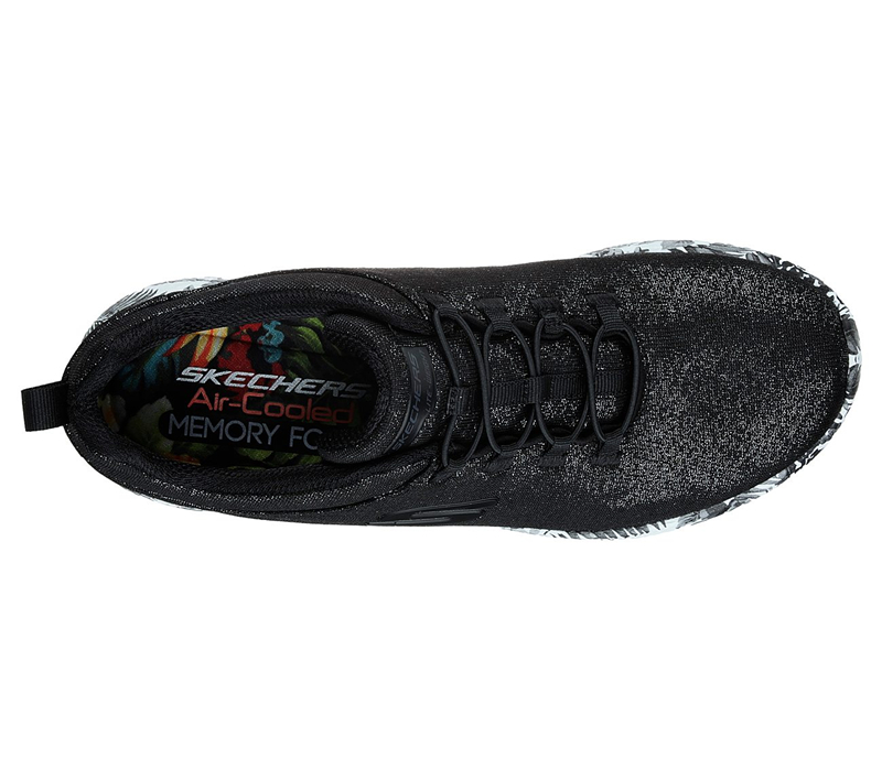 Skechers Women Burst - Fresh Flowers Black/White