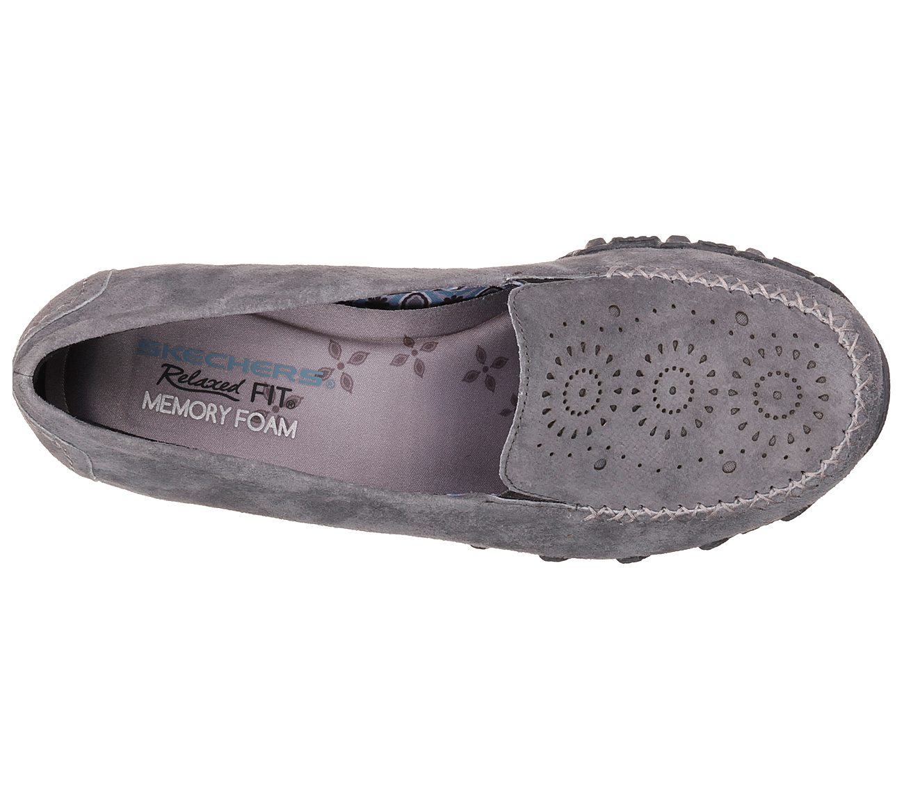 Skechers Women Relaxed Fit: Bikers - Traffic Charcoal