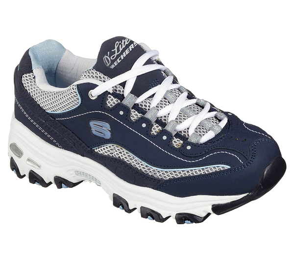Skechers Women D'lites - Centennial Navy/White/Light Blue