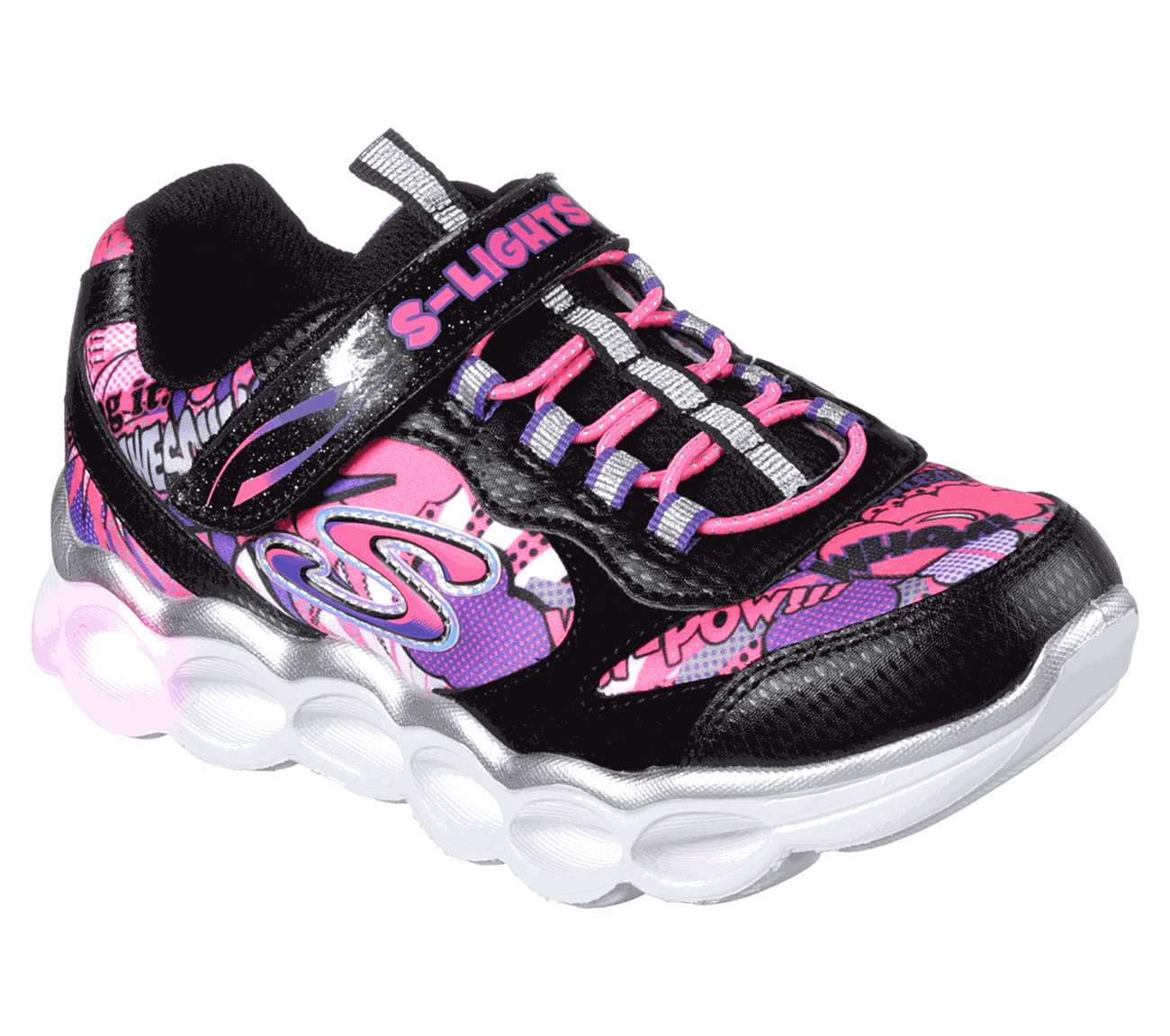 Skechers Girls S Lights: Lumi-Luxe Black/Multi