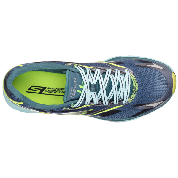 Skechers Men Extra Wide Fit (4E) Shoes - Navy/Lime