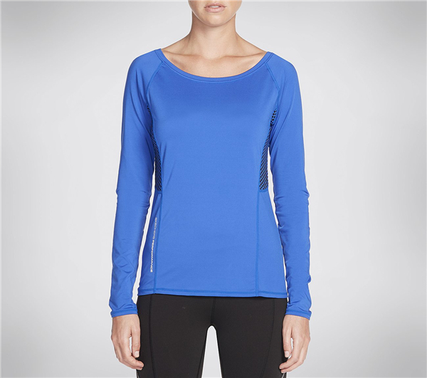 Skechers Women Tempo Long Sleeve Top Blue