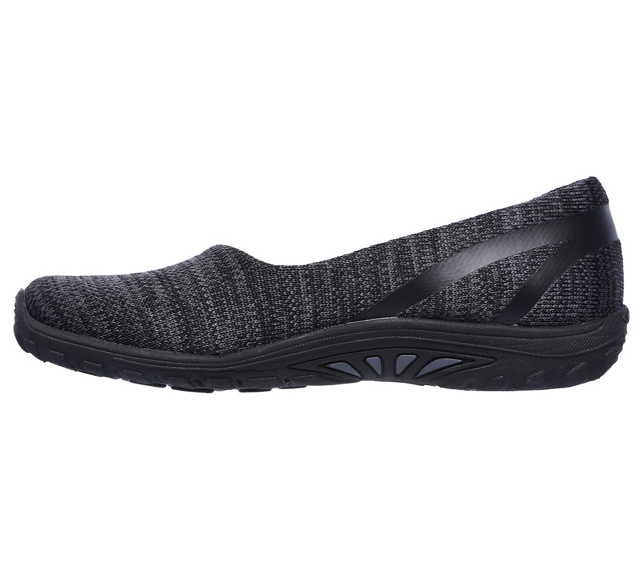 Skechers Women Relaxed Fit: Reggae Fest - Dread Knit Black
