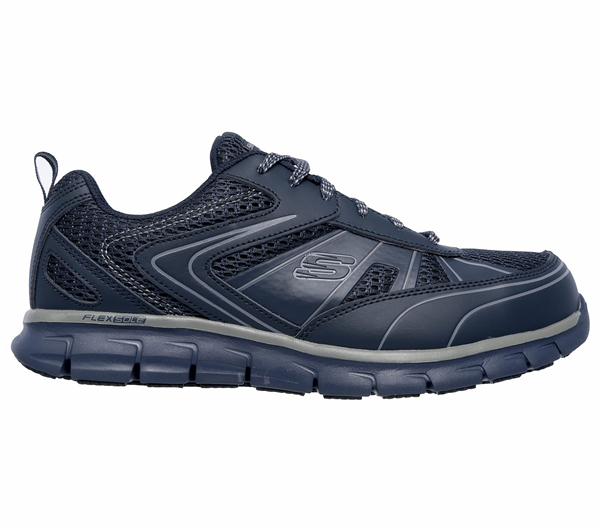 Skechers Men Work: Synergy - Fosston Alloy Toe Navy/Gray