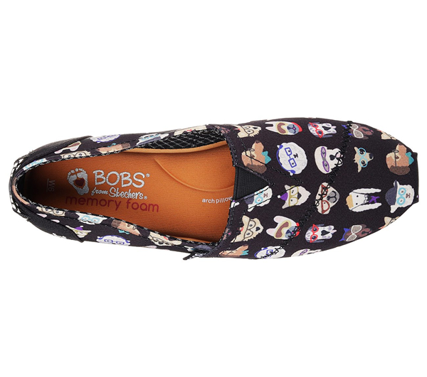 Skechers Women Bobs Plush - Pup Smarts Black