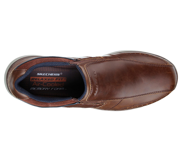 Skechers Men Relaxed Fit: Montego - Alvaro Red/Brown