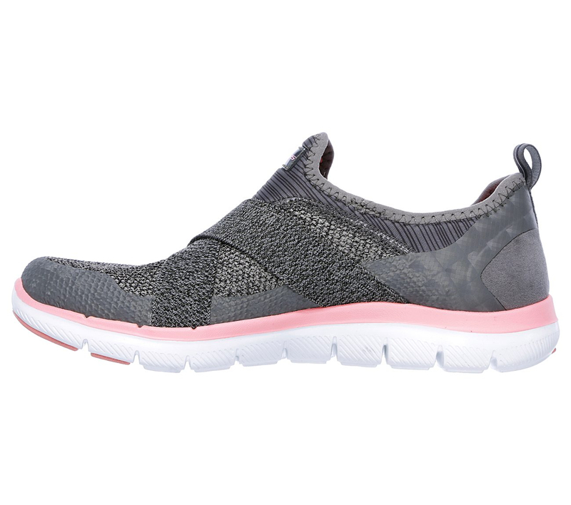 Skechers Women Flex Appeal 2.0 - New Image Charcoal/Coral