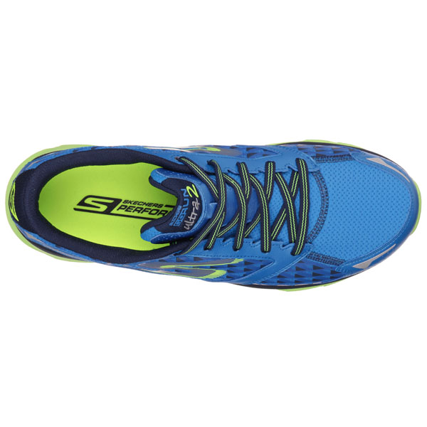 Skechers Men Extra Wide Fit (4E) Shoes - Ultra Blue/Lime