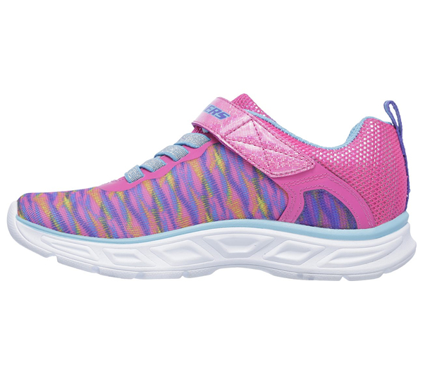 Skechers Girls S Lights: Litebeams - Colorburst Neon Pink/Multi