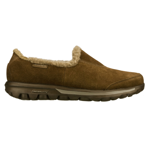 Skechers Women GOwalk - Fuzzy Chocolate