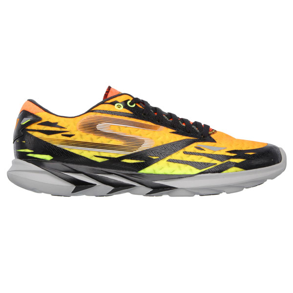 Skechers Men Extra Wide Fit (4E) Shoes - Speed Black/Orange