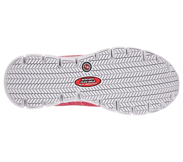 Skechers Women Work: Relaxed Fit Synergy - Arrey Alloy Toe Red/Gray