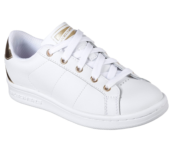Skechers Girls Omne - Kort Klassix White/Gold