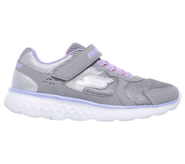 Skechers Girls GOrun - Sparkle Sprinters Gray/Lavender