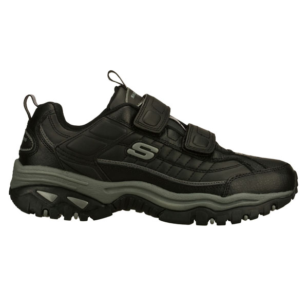 Skechers Men Wide Fit (2E) Shoes - Fixed up Black