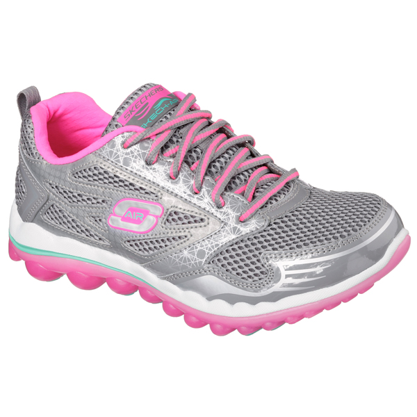 Skechers Women Skech-Air 2.0 - Clear Day Light Gray/Hot Pink