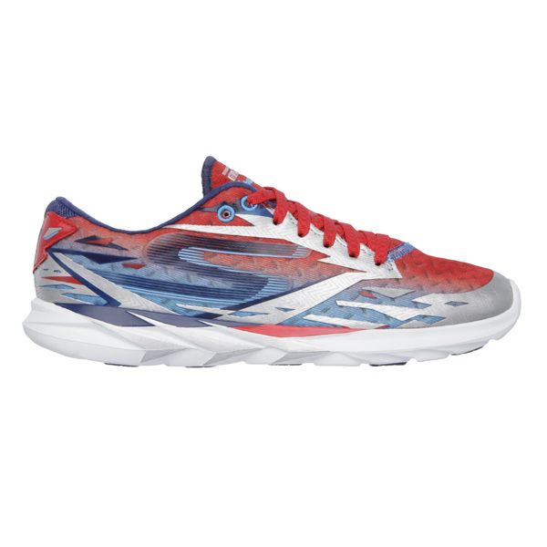 Skechers Women Gomeb Speed Silver/Blue/Red