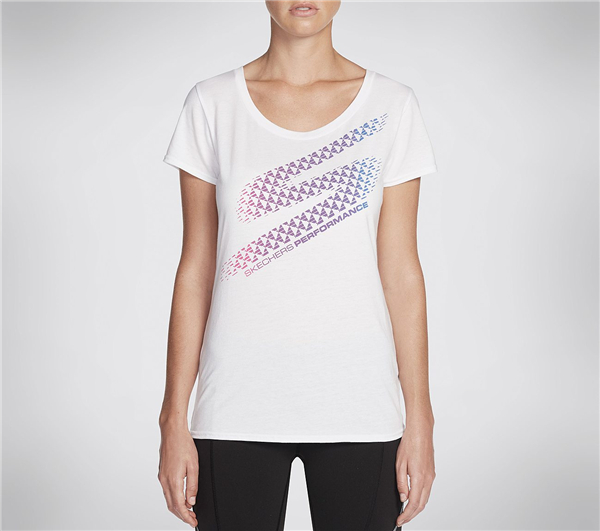 Skechers Women Loud and Proud Tee Shirt White