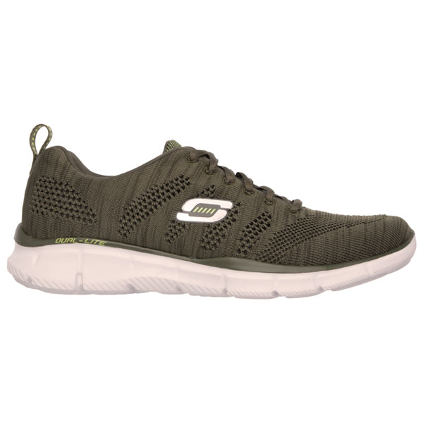 Skechers Men Wide Fit (2E) Shoes - Mental Clarity Olive