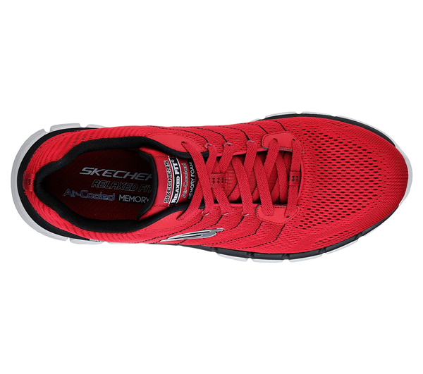 Skechers Men Skech-Flex 2.0 - Milwee Red/Black