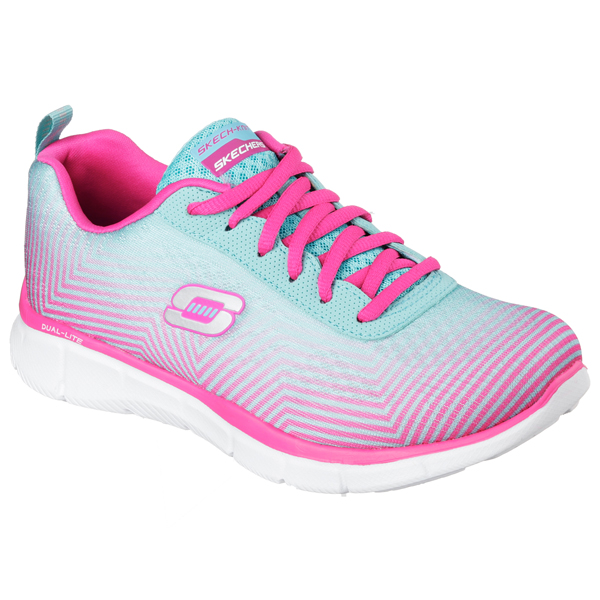 Skechers Women Equalizer - Expect Miracles Light Blue/Pink