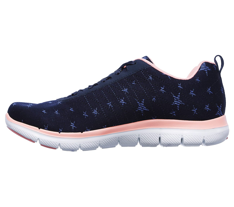Skechers Women Flex Appeal 2.0 - Starry Night Navy/Pink