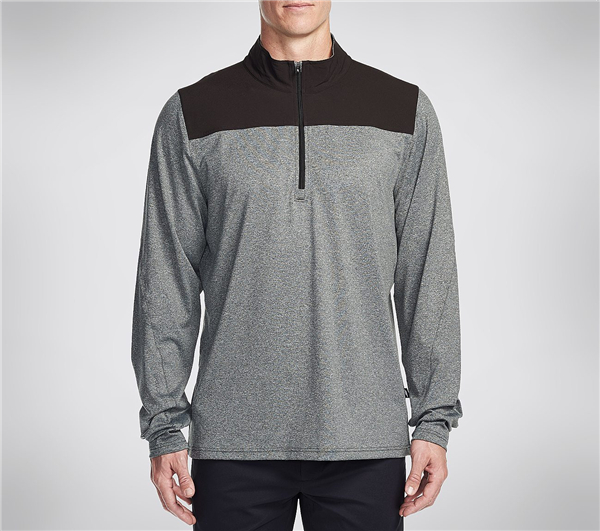 Skechers Men GO Golf Hillsborough Hybrid Half Zip Jacket Black