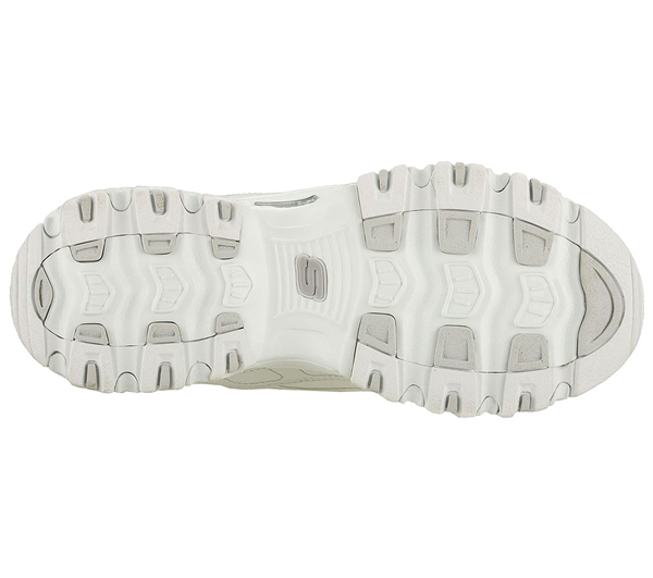 Skechers Women D'lites White/Sliver