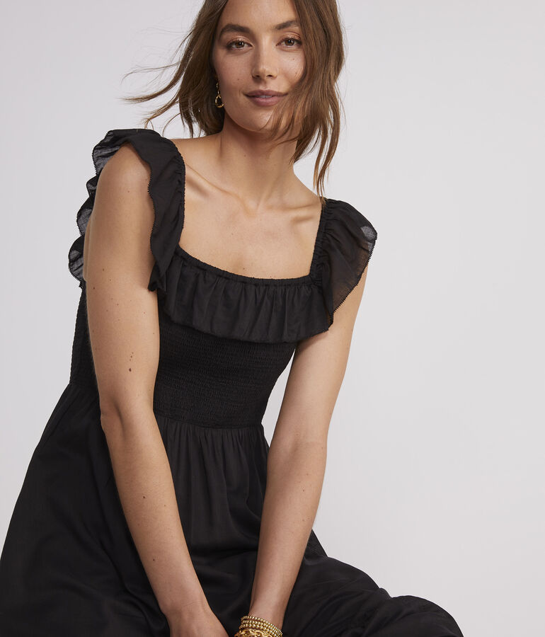 Smocked Midi Dress