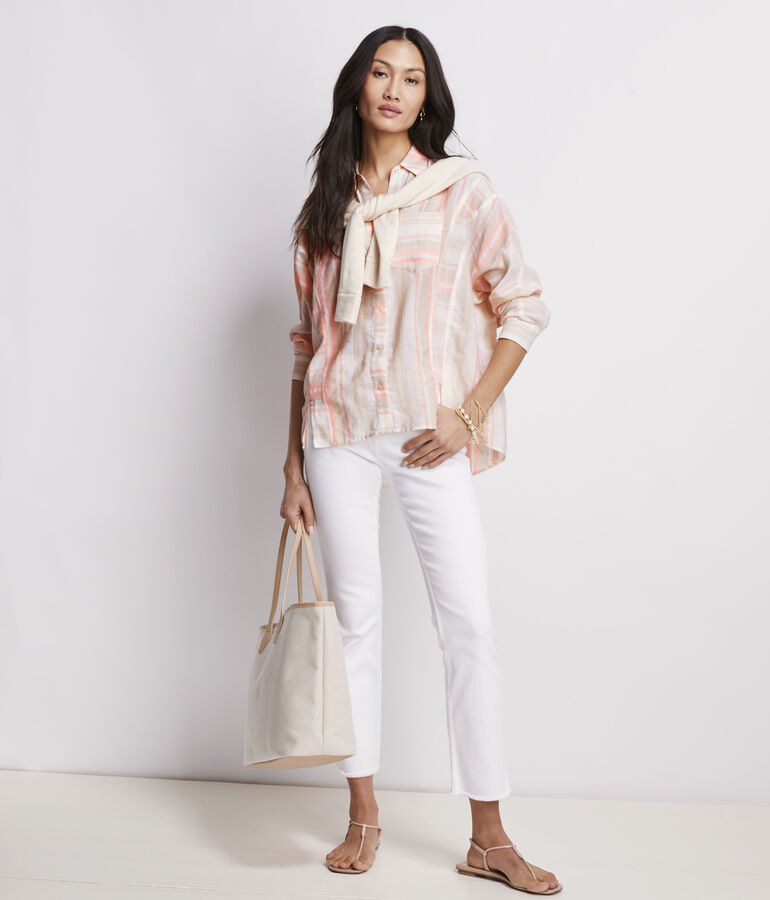 Striped Weekend Button-Down